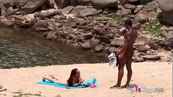 Show The massive cocked black dude picking up on the nudist beach. So easy, when you're armed with such a blunderbuss energy Clips