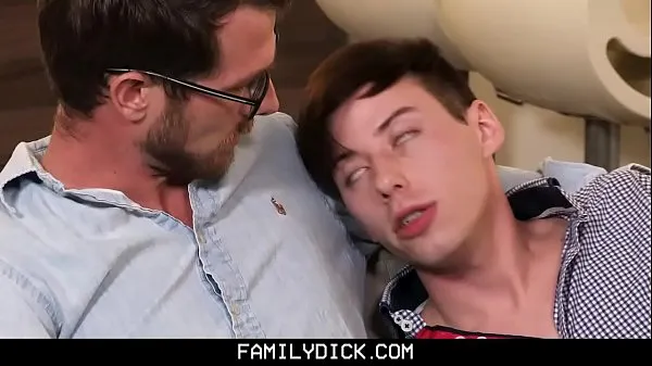 Show Handsome stepdaddy makes his stepson feel better with a passionate, raw fuck energy Clips