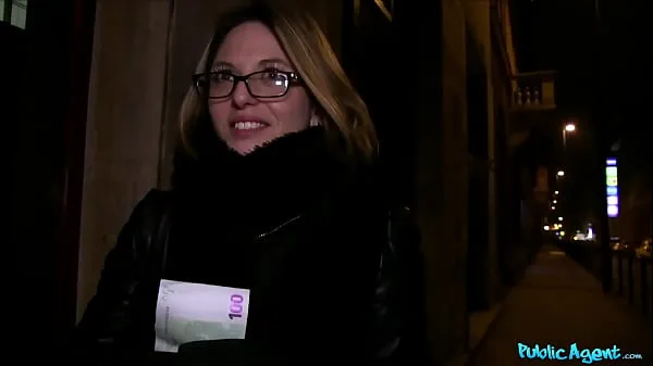 Show Public Agent Euro Woman in Glasses Sex in Real public placed Staircase in Prague energy Clips